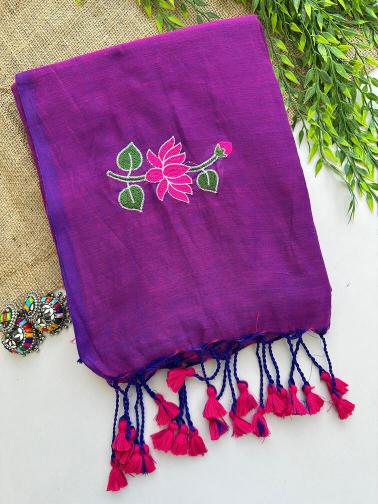 Blousewala khadi cotton saree collection surat